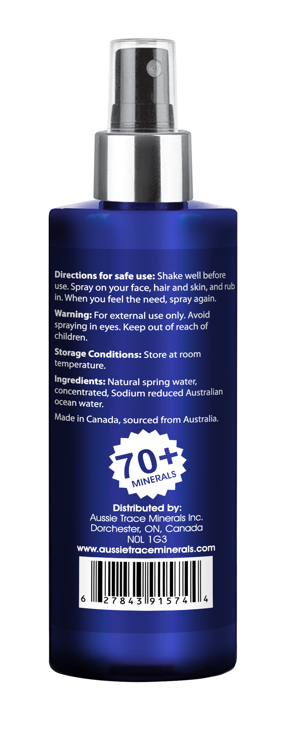 Aussie's Best Magnesium & Trace Mineral Spray - 4oz / 120ml