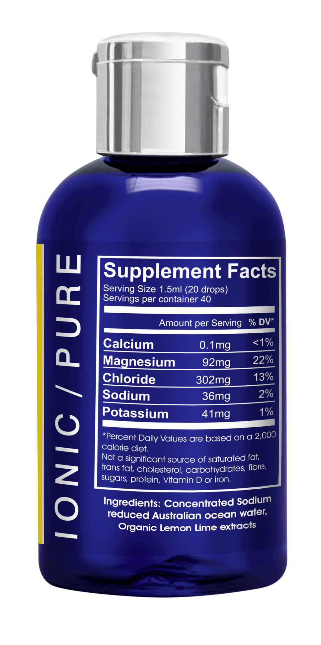 Aussie Trace Minerals with Organic Lemon Lime Extracts - 2oz / 60ml