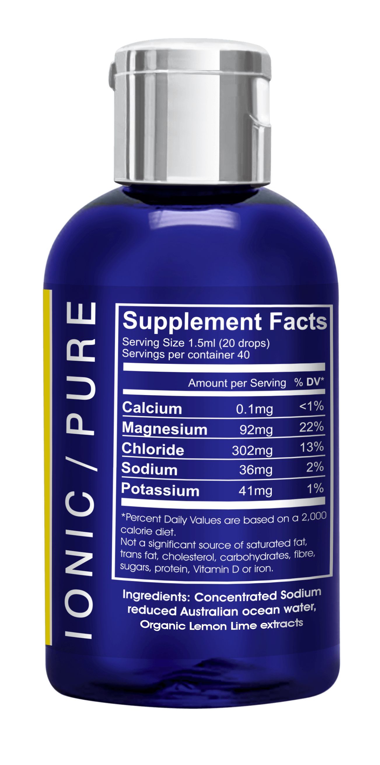 Aussie Trace Minerals with Organic Lemon Lime Extracts - 2oz / 60ml