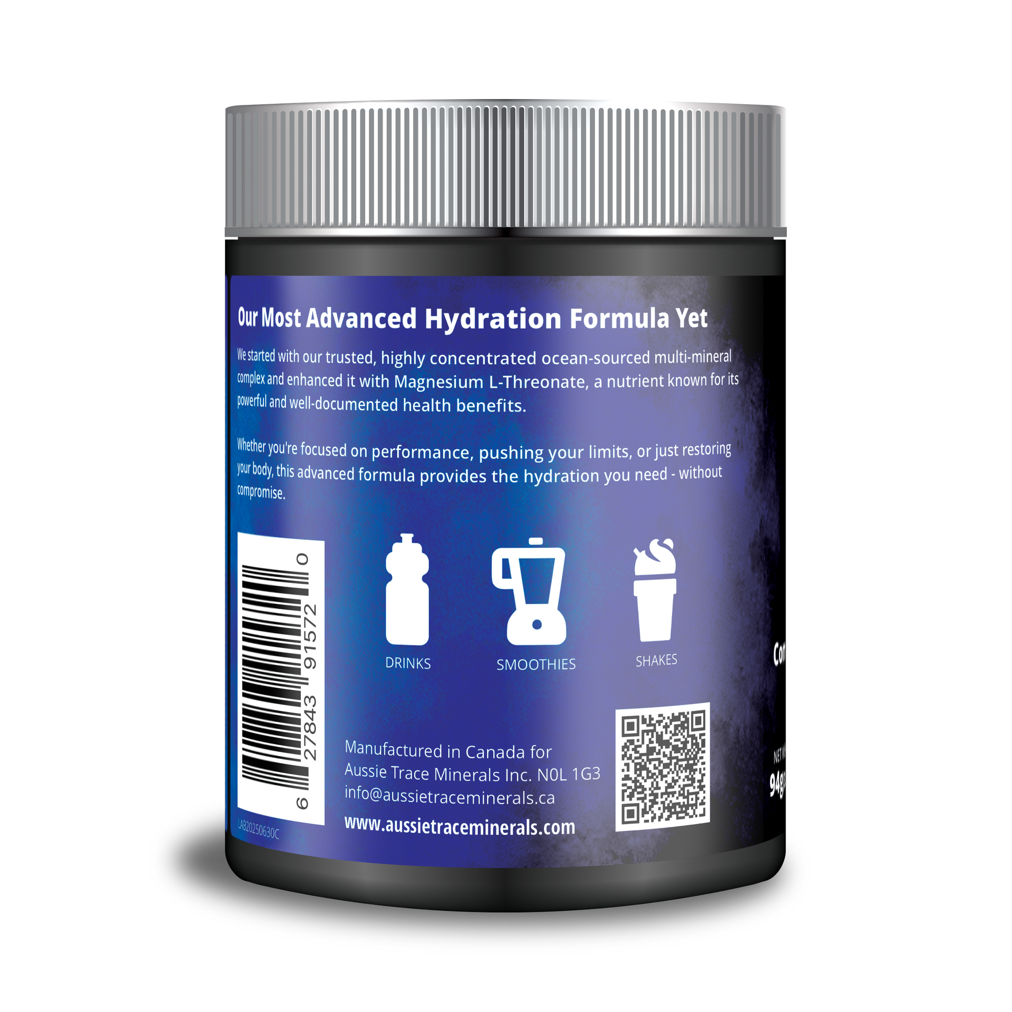 Complete Ocean Electrolyte Powder with Magnesium L-Threonate - 60 servings