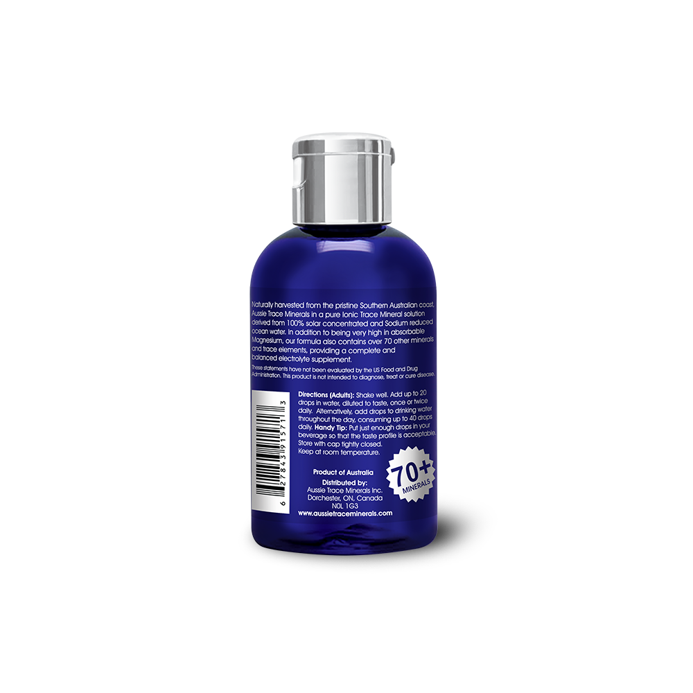 Aussie Trace Minerals with Organic Lemon Lime Extracts - 2oz / 60ml - (40 servings)