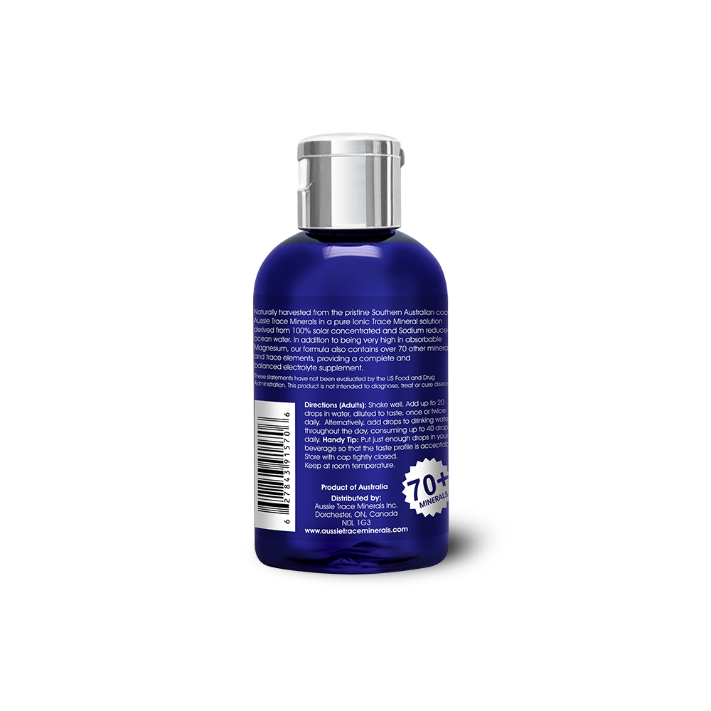 Aussie Trace Minerals with Organic Peppermint Extract  - 2oz / 60ml - (40 servings)
